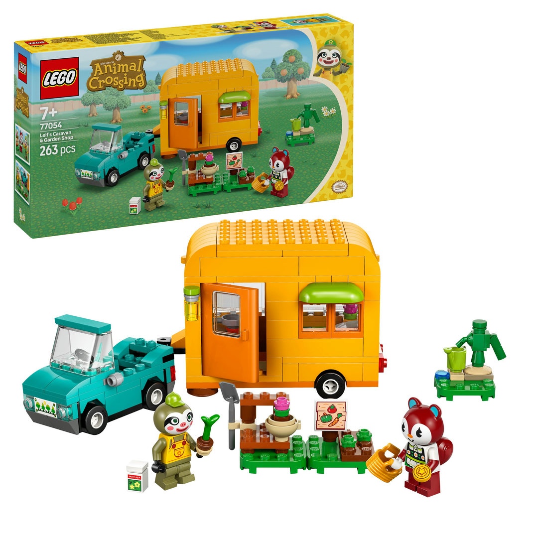 LEGO® Animal Crossing™ 77054 Gerds Wohnwagen & Gärtnerei