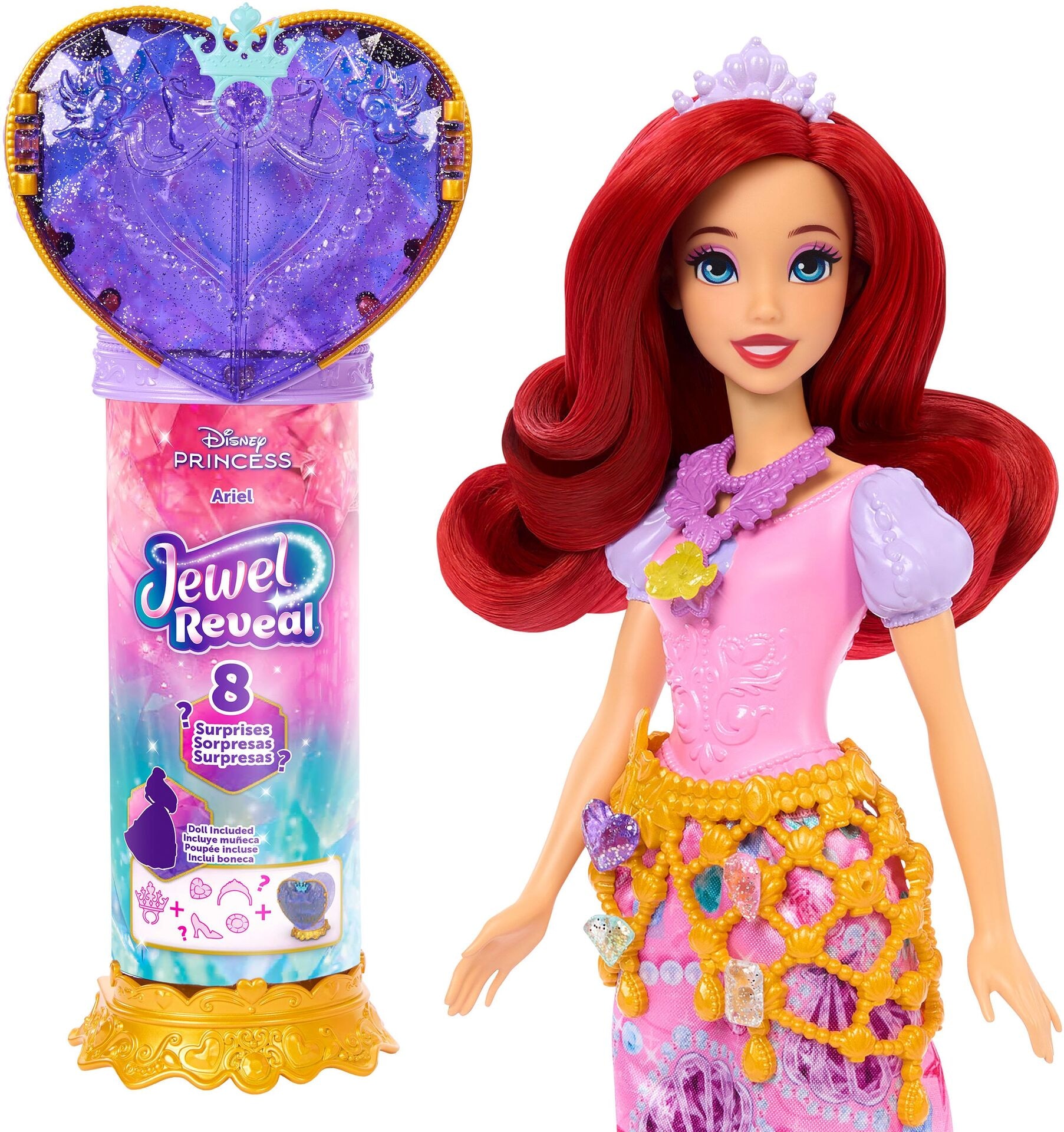 Puppe - Mattel - Disney Prinzessin Juwel Reveal Ariel Puppe - Modell MATTEL JHL49