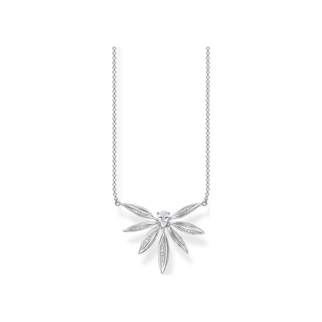 Thomas, Sabo, Kette, Blätter, Silber, Länge, 45, Cm, Ke1949-051-14-L45V, Zubehor, Schmuck, Halskette, Diamant, Edelstein