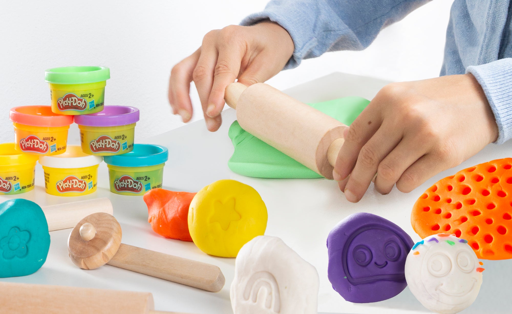 Roba 450024PD1ZU Schulpult mit Stuhl roba x Play-Doh weiß – Spielmöbel - Produktbild 15