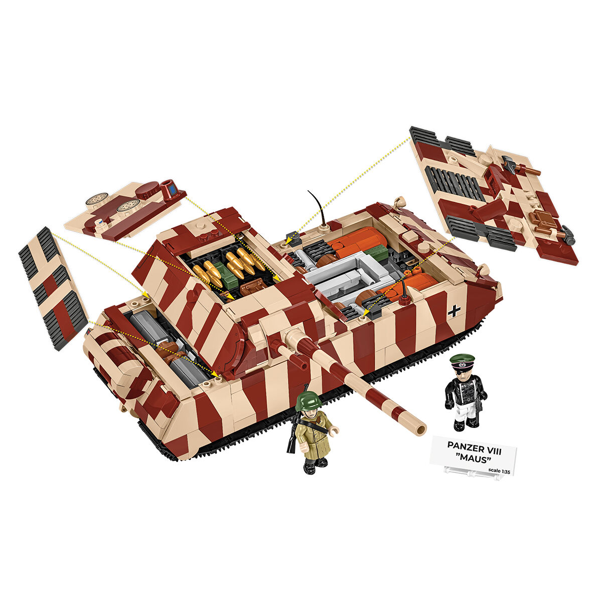 COBI 3138 - PANZER VIII MAUS Maßstabb 1:35) - Bild 6