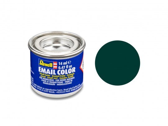 Revell_32140_schwarzgrün,_matt_14_ml-Dose_Revell_Modellbau-Farbe_auf_Kunstharzbasis, Zinn, Kann