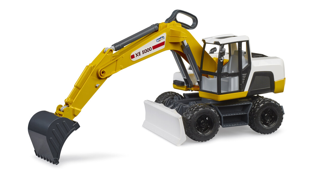 Bruder_03413_Bruder_Mobilbagger, Maschine, Rad, Bulldozer