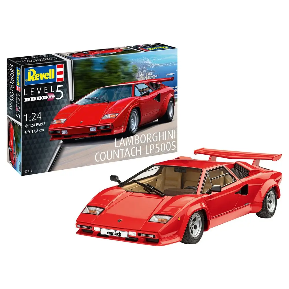 Revell 07730 Lamborghini Countach LP500S Supersportwagen Modell 1:24 Revell, 07730, Lamborghini, Countach, LP500S, Supersportwagen, Modell, 1:24