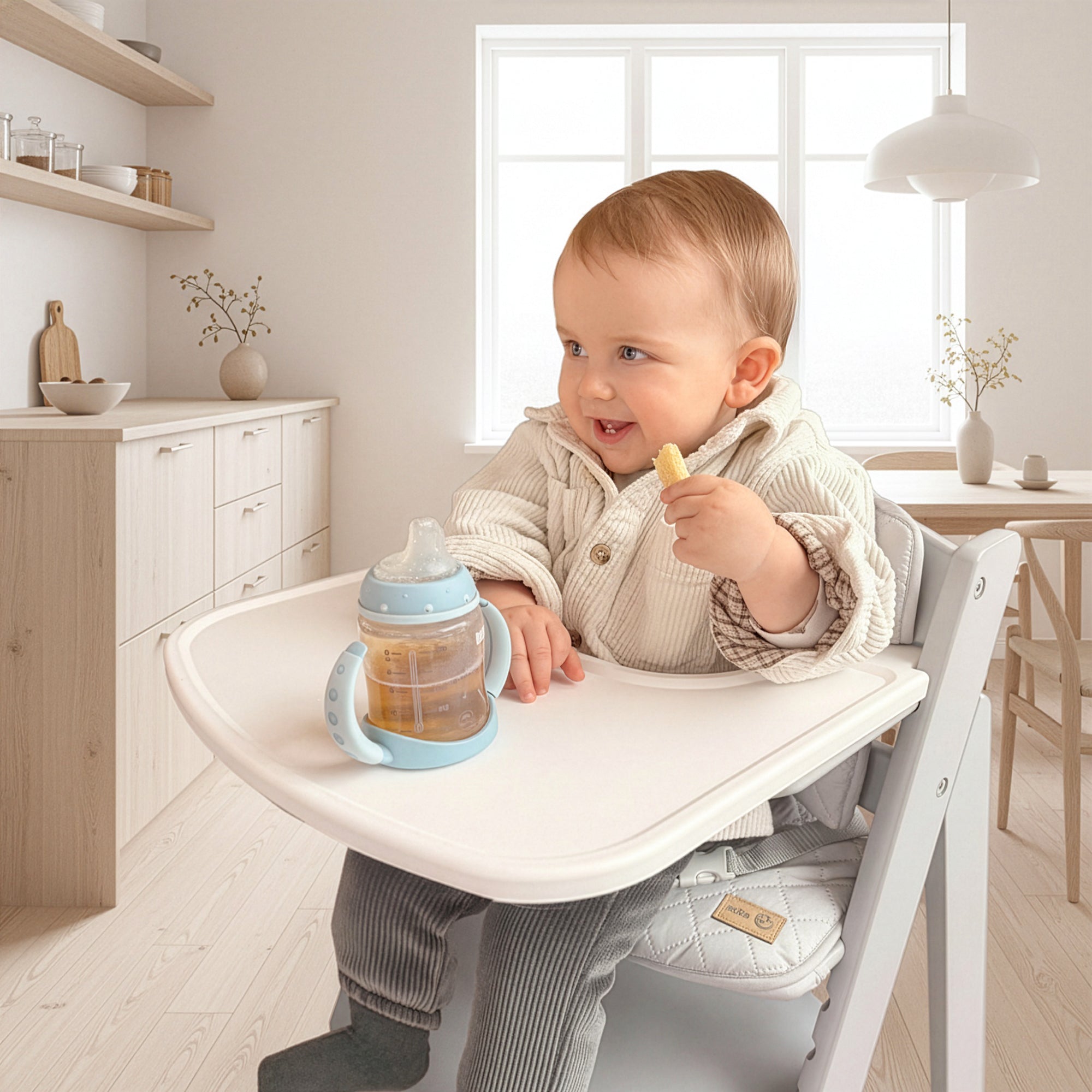 Roba 0081WE Plastikessbrett weiß – Hochstuhl - Produktbild 2