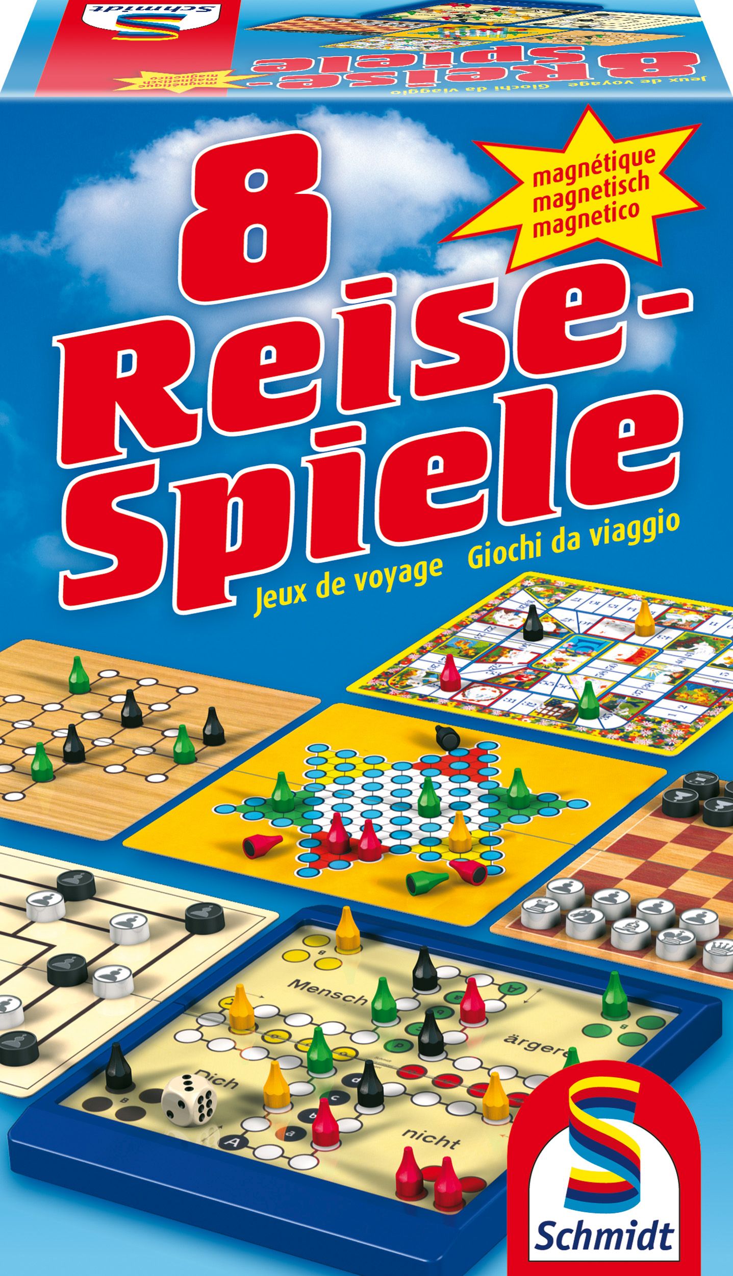 Schmidt Spiele 8 Reise-Spiele magnetisch Spiel