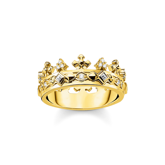 Thomas Sabo Ring Sterling Silver Stern Silber Gelbgold Zirkonia Gr. 52 Tr2302-414-14 Thomas, Sabo, Ring, Sterling, Silver, Stern, Silber, Gelbgold, Zirkonia, Gr., 52, Tr2302-414-14, Zubehor, Schmuck, Gold, Ring