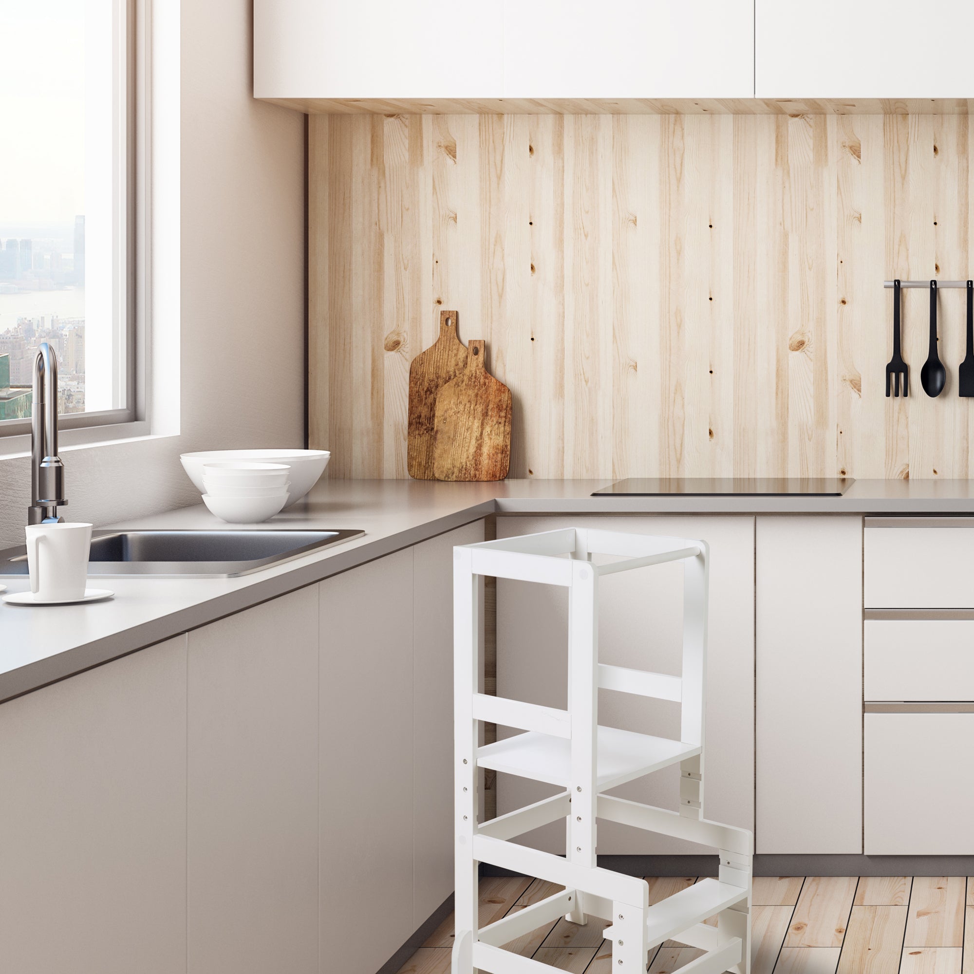 Roba 440111WE Lernturm weiß – Motorik & Lernen - Produktbild 6