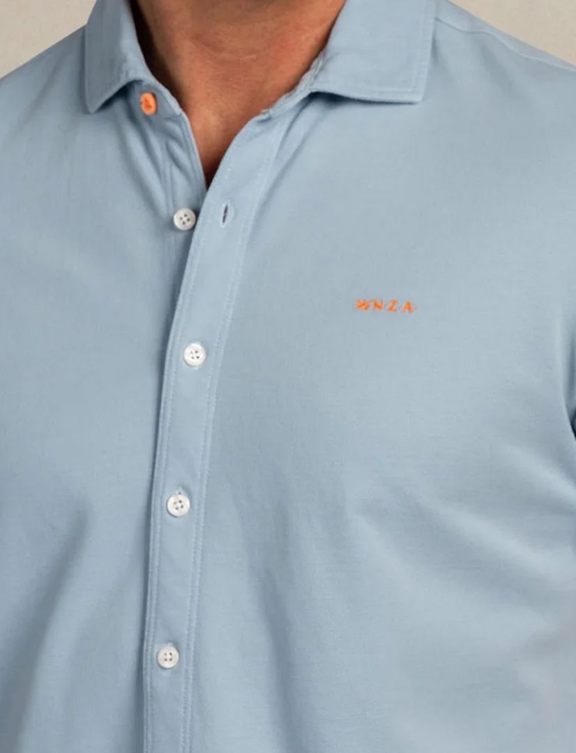NZA 26CN590SHB Hemd - Kurzarm / Hellblau