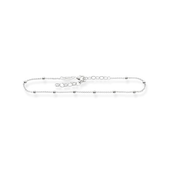 Thomas, Sabo, Fußkette, Steine, Silber, Länge, 27, Cm, Ak0002-001-12, Zubehor, Armreif, Schmuck