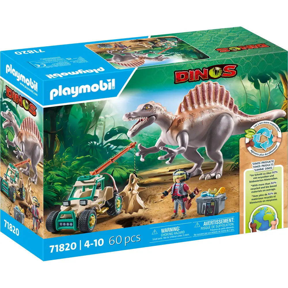 PLAYMOBIL, 71820, Spinosaurus-Angriff, auf, Dino-Ausgrabung PLAYMOBIL 71820 Spinosaurus-Angriff auf Dino-Ausgrabung
