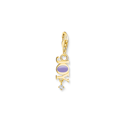 Thomas Sabo Anhänger Charm-Club 925 Sterling Silber Vergoldet Gelbgold Kaltemail Zirkonia Violett Charmista Charms 2007-565-13 Thomas, Sabo, Anhänger, Charm-Club, 925, Sterling, Silber, Vergoldet, Gelbgold, Kaltemail, Zirkonia, Violett, Charmista, Charms, 2007-565-13, Zubehor, Ohrring, Schmuck
