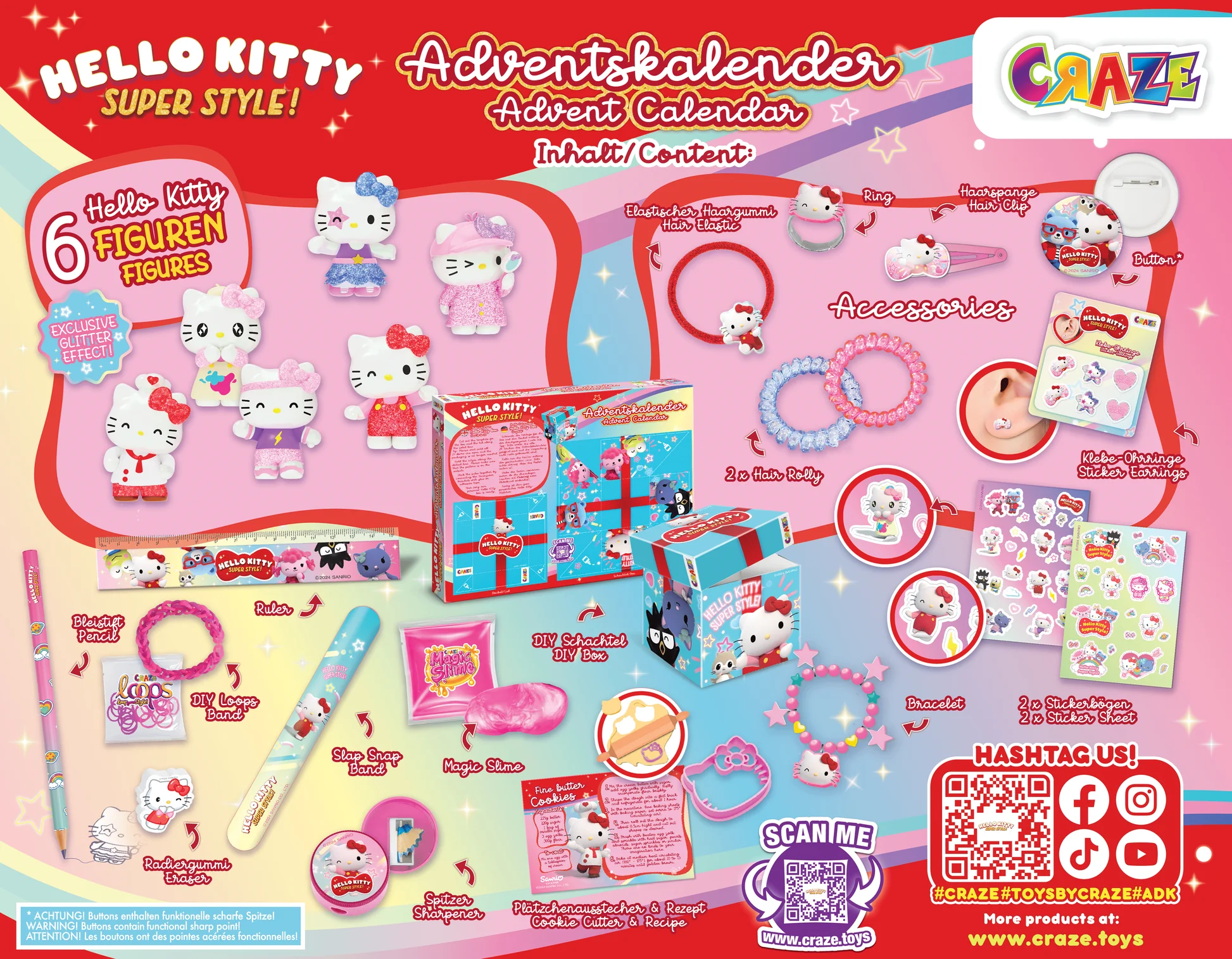 Adventskalender Hello Kitty 2025 Adventskalender Hello Kitty 2025