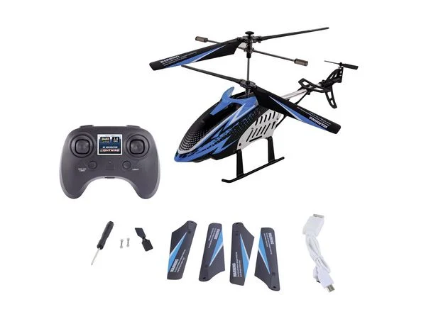 Carrera RC Helicopter Lightning, blau, Revell Control Ferngesteuerter Hubschrauber