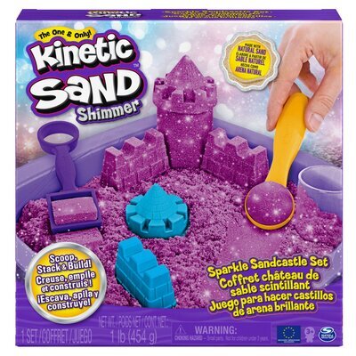 Amigo_37844_Kinetic_Sand_Box_Shimmer_Lila_454G, Purpur, Guckt, Besteck, Löffel