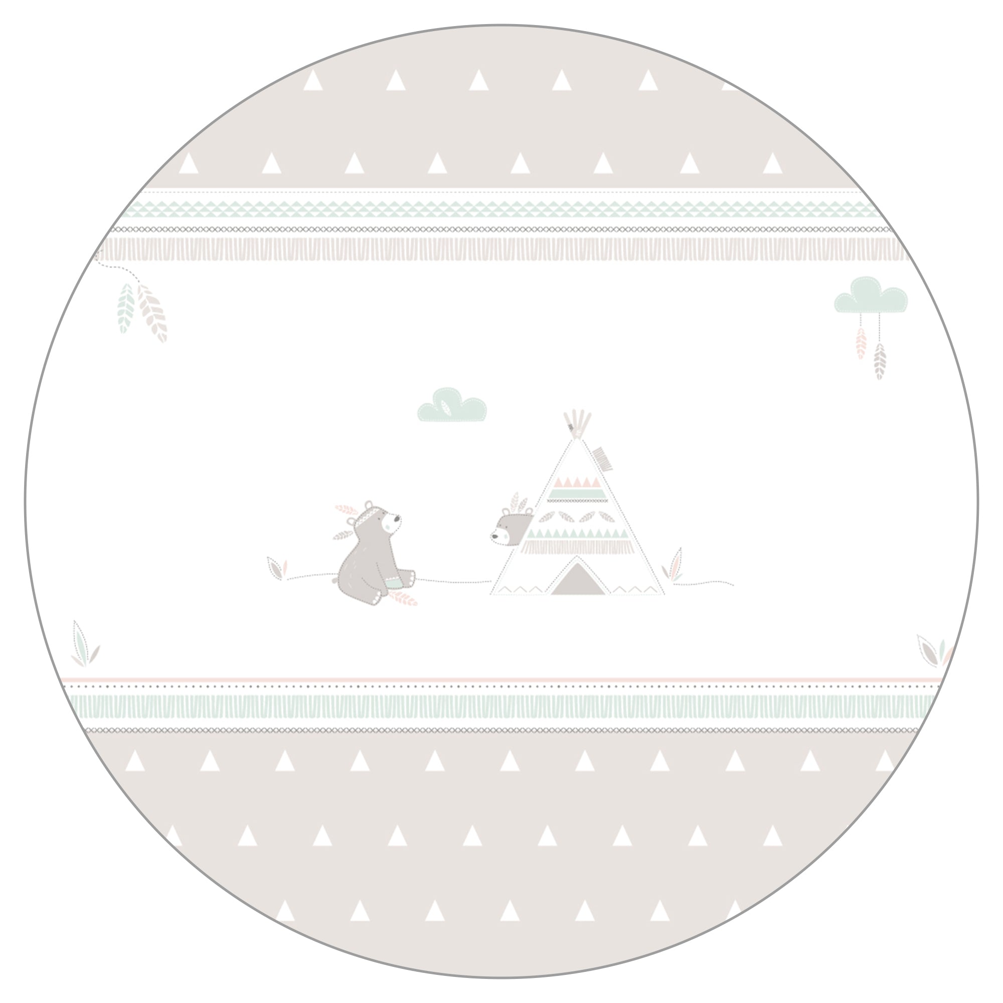 Roba 202032WES198 Laufgitter 6-eckig Indibär weiß - Produktbild 2