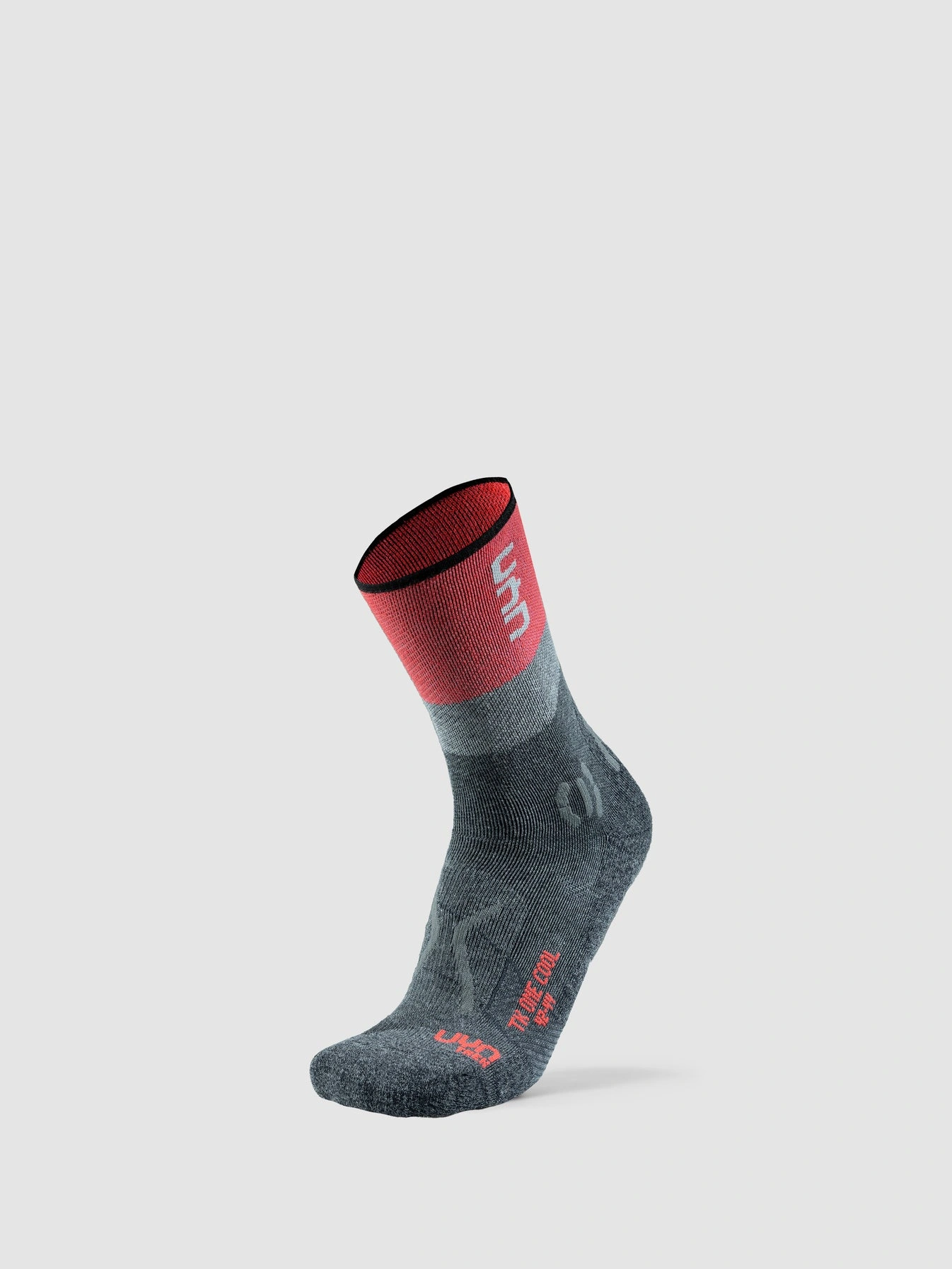 UYN Damen Trekkingsocken One Cool S100292G049 - Anthrazit/Rot GR. 35/36