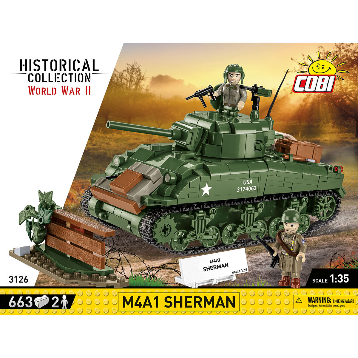 COBI 3126 - M4A1 Sherman Maßstabb 1:35) - Bild 3