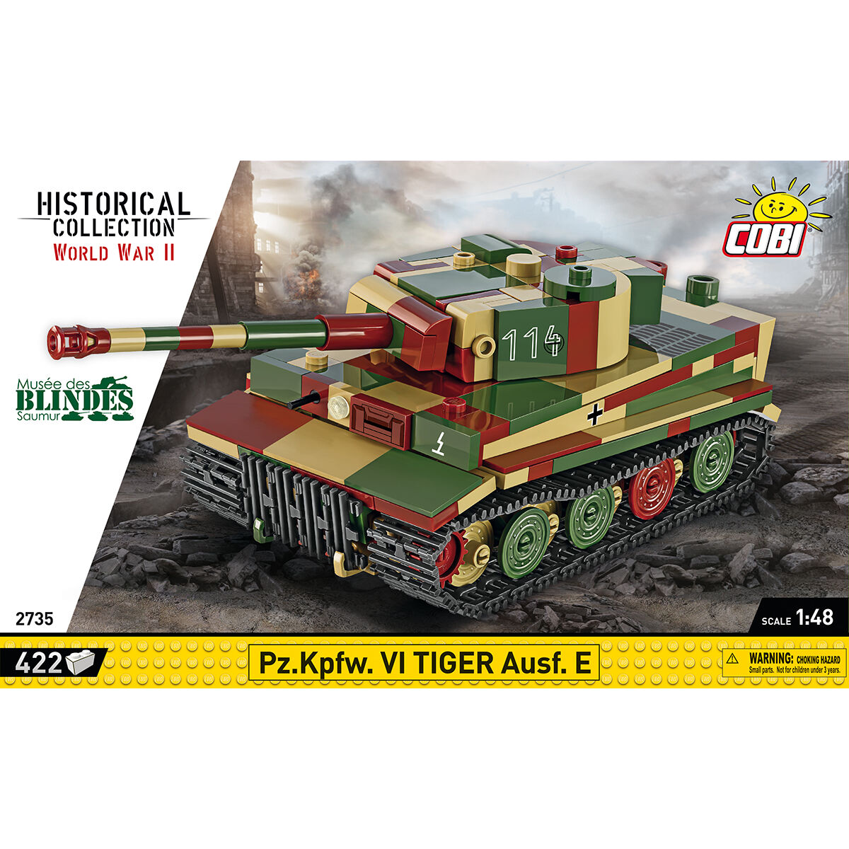COBI 2735 - PZ.KPFW. VI TIGER AUSF. E, 1:48 - Bild 3