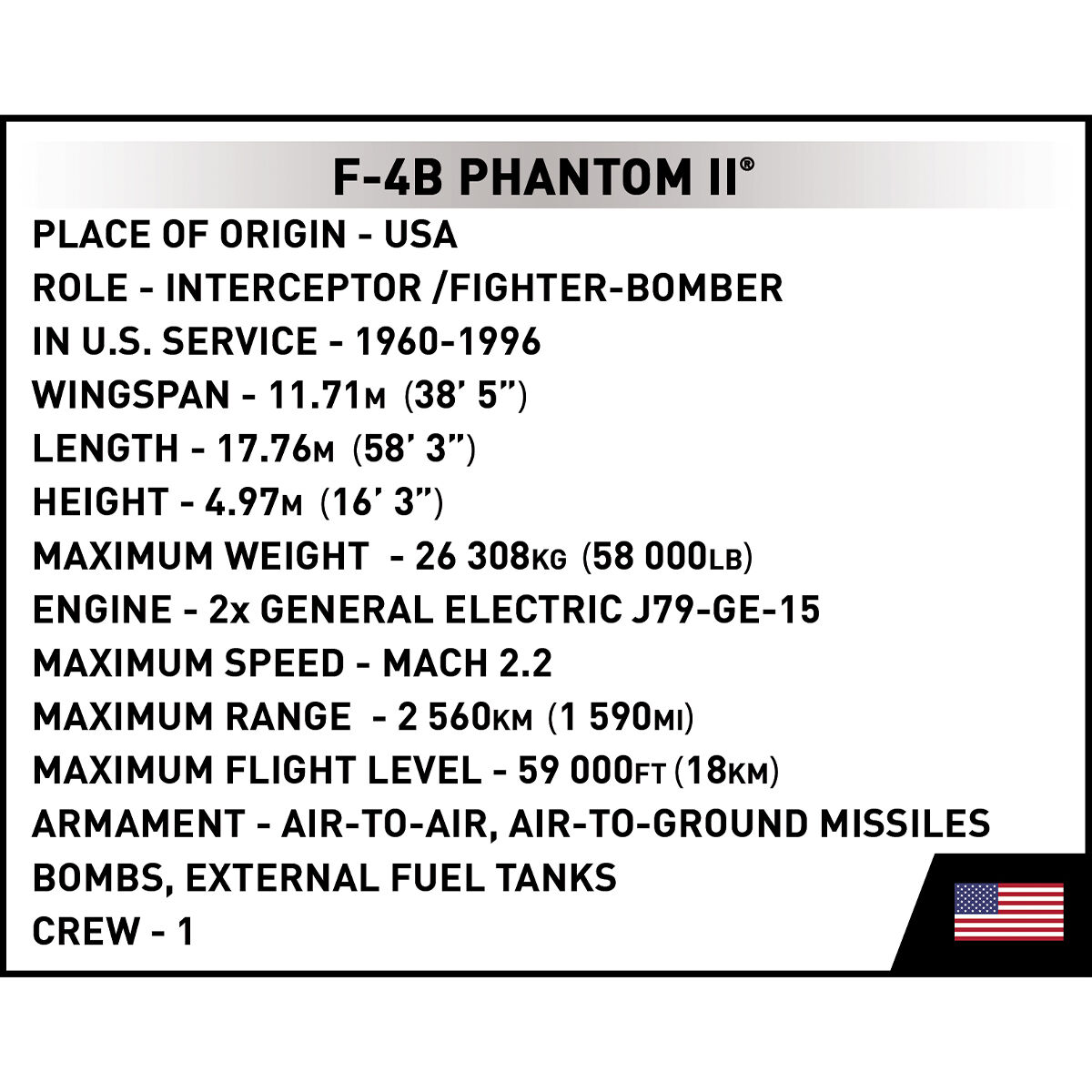 COBI 5897 - F-4 Phantom II - USS MIDWAY - Bild 13