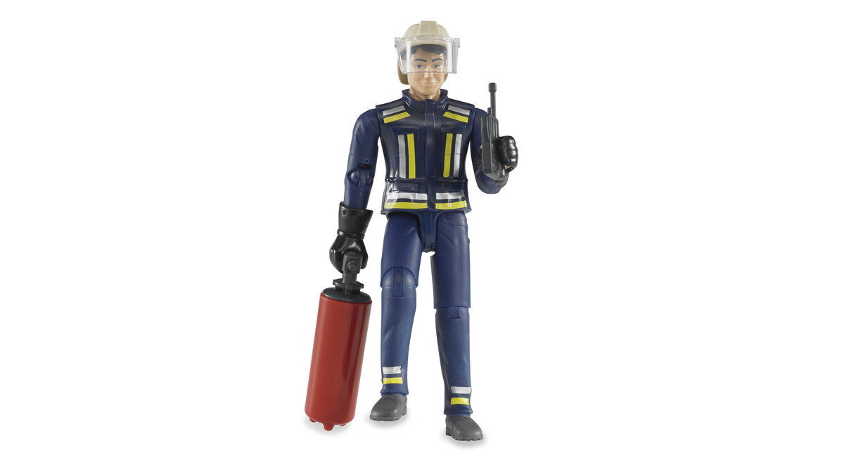 Bruder, 60100, Bworld, Feuerwehrmann, Spielzeug, Figur, Gesicht, Kopf, Person