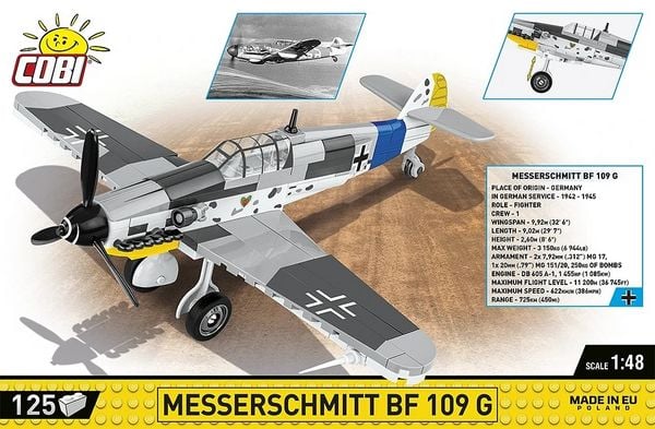 Cobi 5870  Messerschmitt BF 109 G Flugzeug, Transport, Fahrzeug, Kampfflugzeug