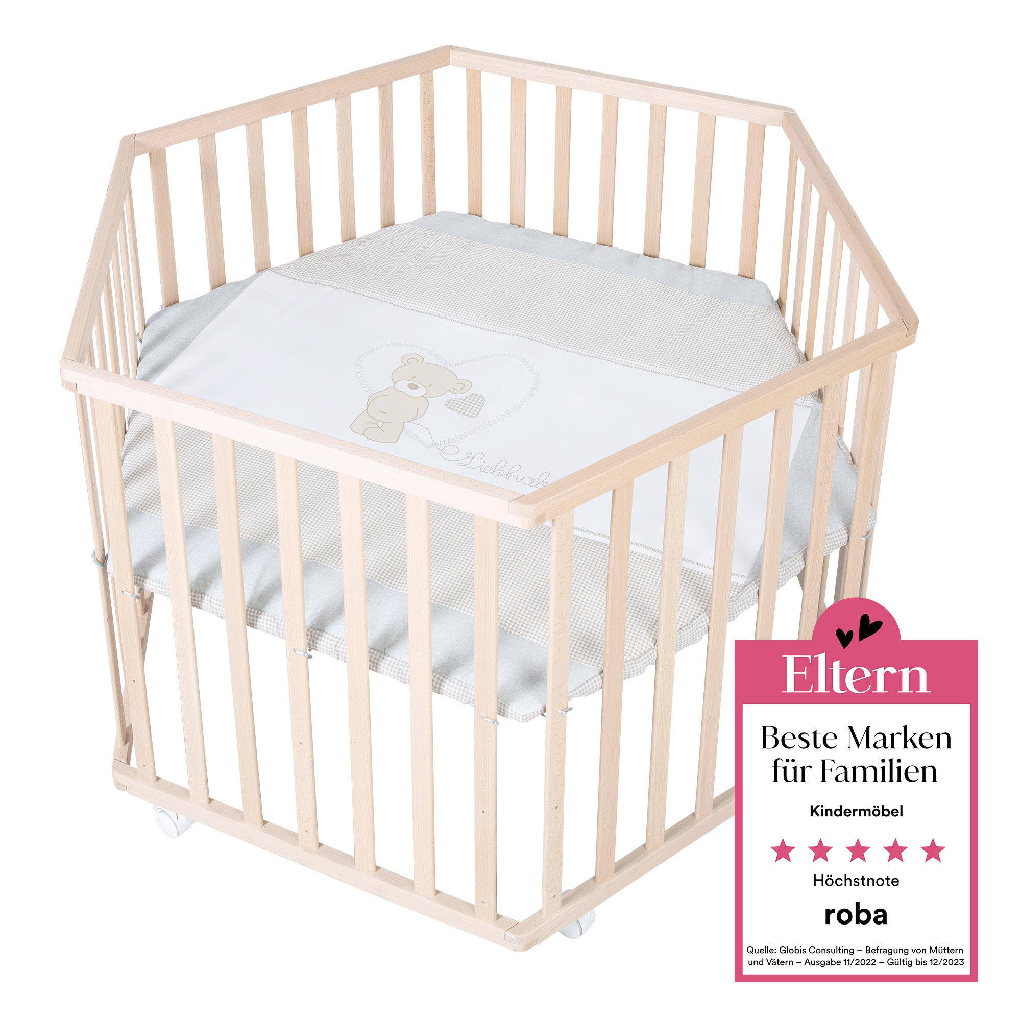 Roba 0232NAS105A Laufgitter 6-eckig Liebhabär natur lackiert - Produktbild 9