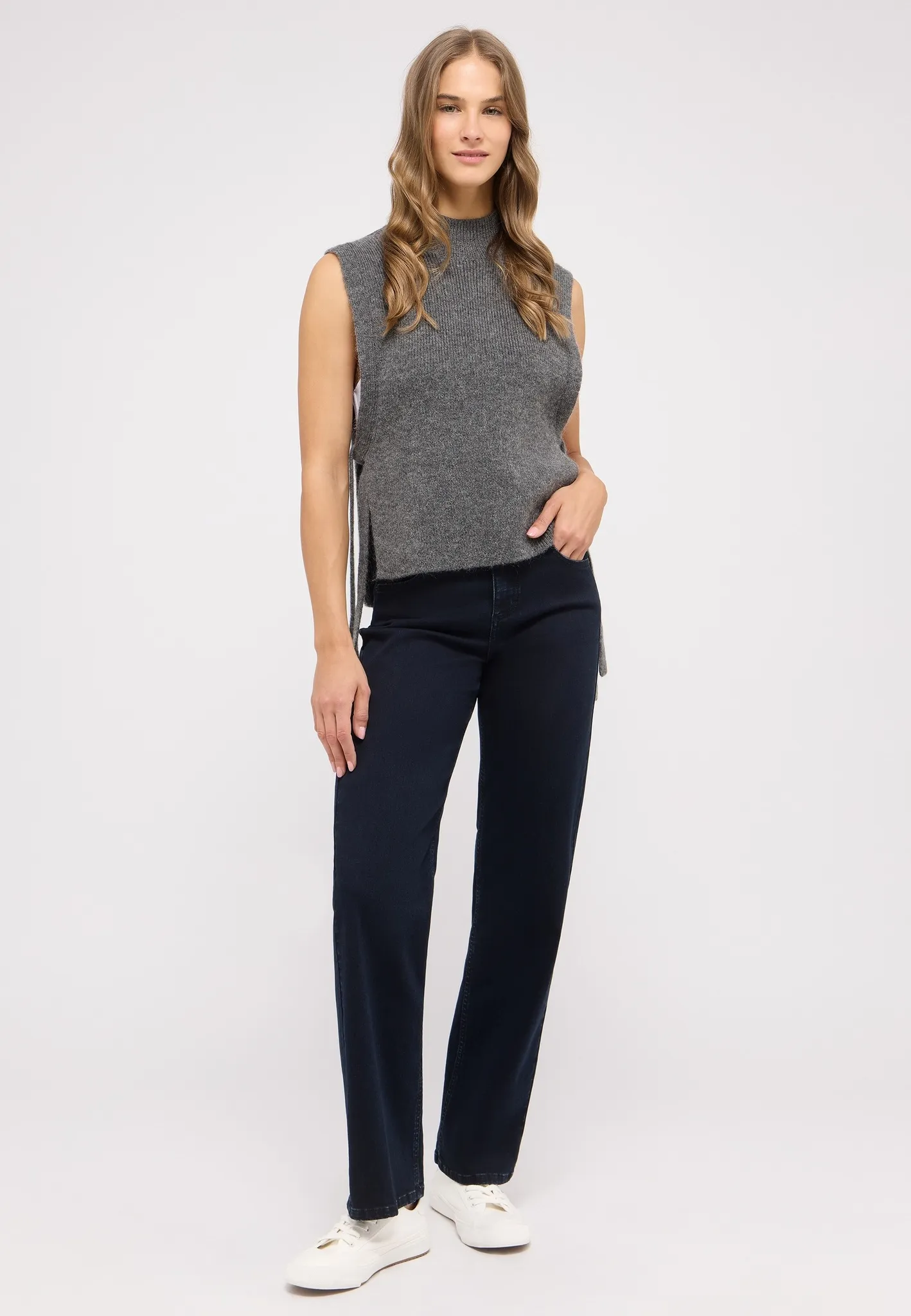 ANGELS 346290030 Damen Jeans Lara Wide Leg - Dunkelblau GR. 42