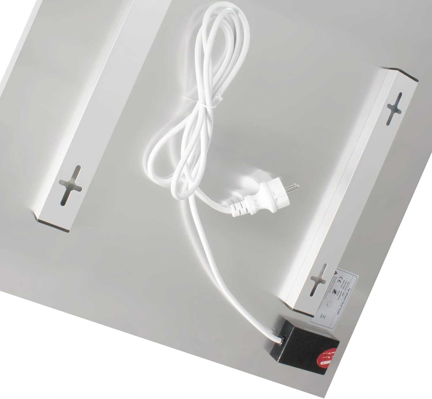 VIESTA® H700GW Infrarotheizung Glas Wandheizung 700 W – Infrarot Heizpaneel aus Sicherheitsglas, Weiß