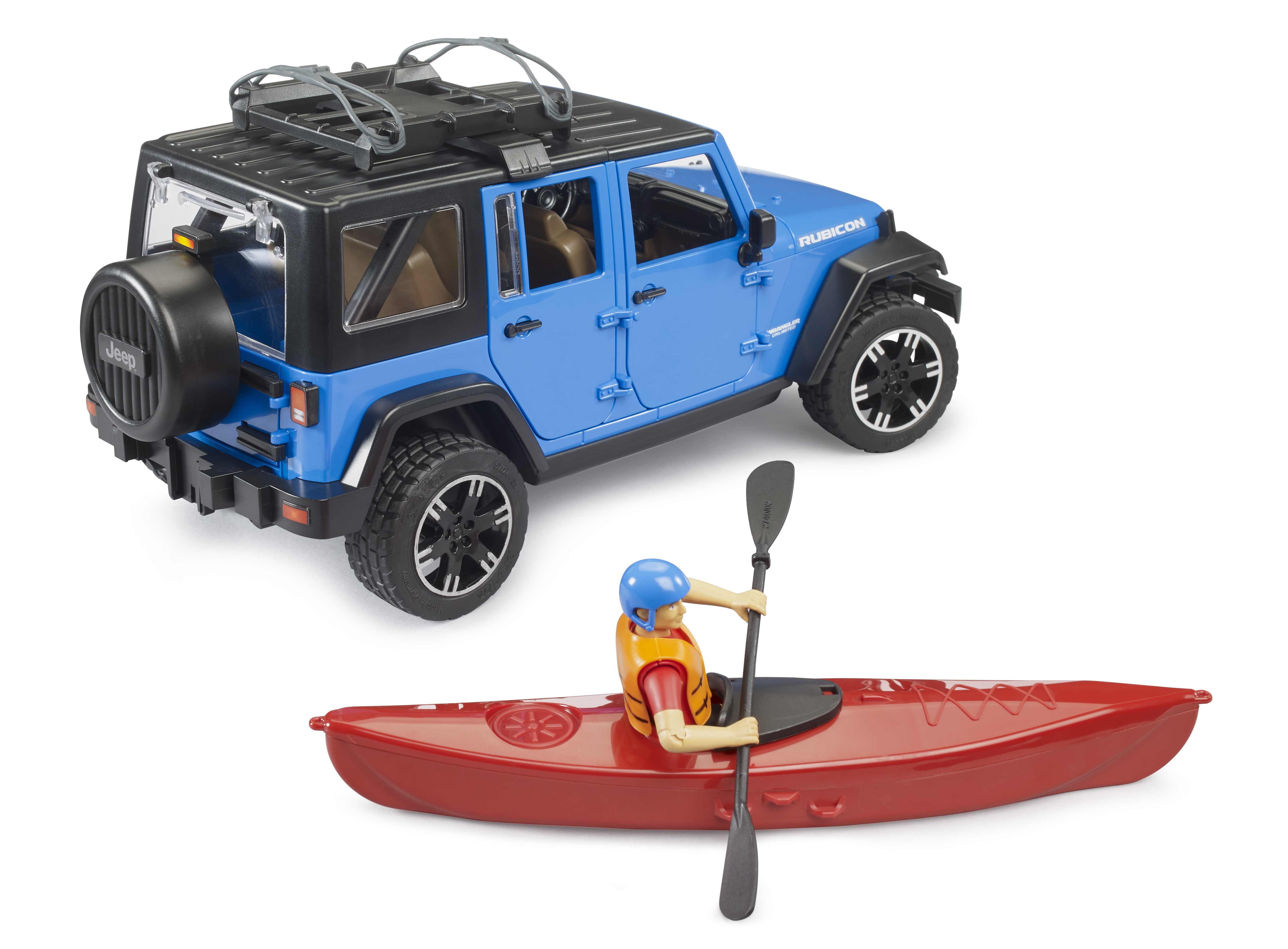 BRUDER 02529 - Jeep Wrangler Rubicon Unlimited mit Kajak und Figur - Bild 4