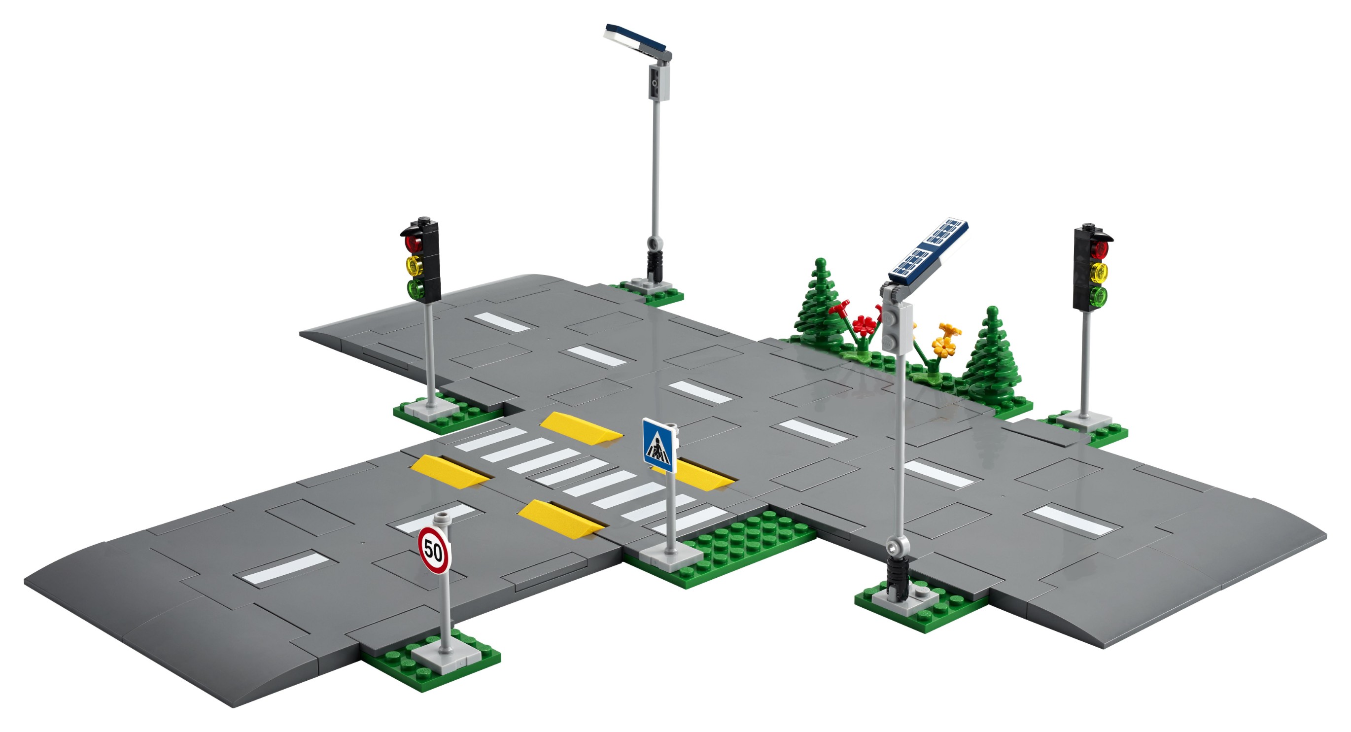 LEGO® City Straßenkreuzung mit Ampeln 60304 Straße, Ampel, Endgerät, Spielzeug, Kreuzung