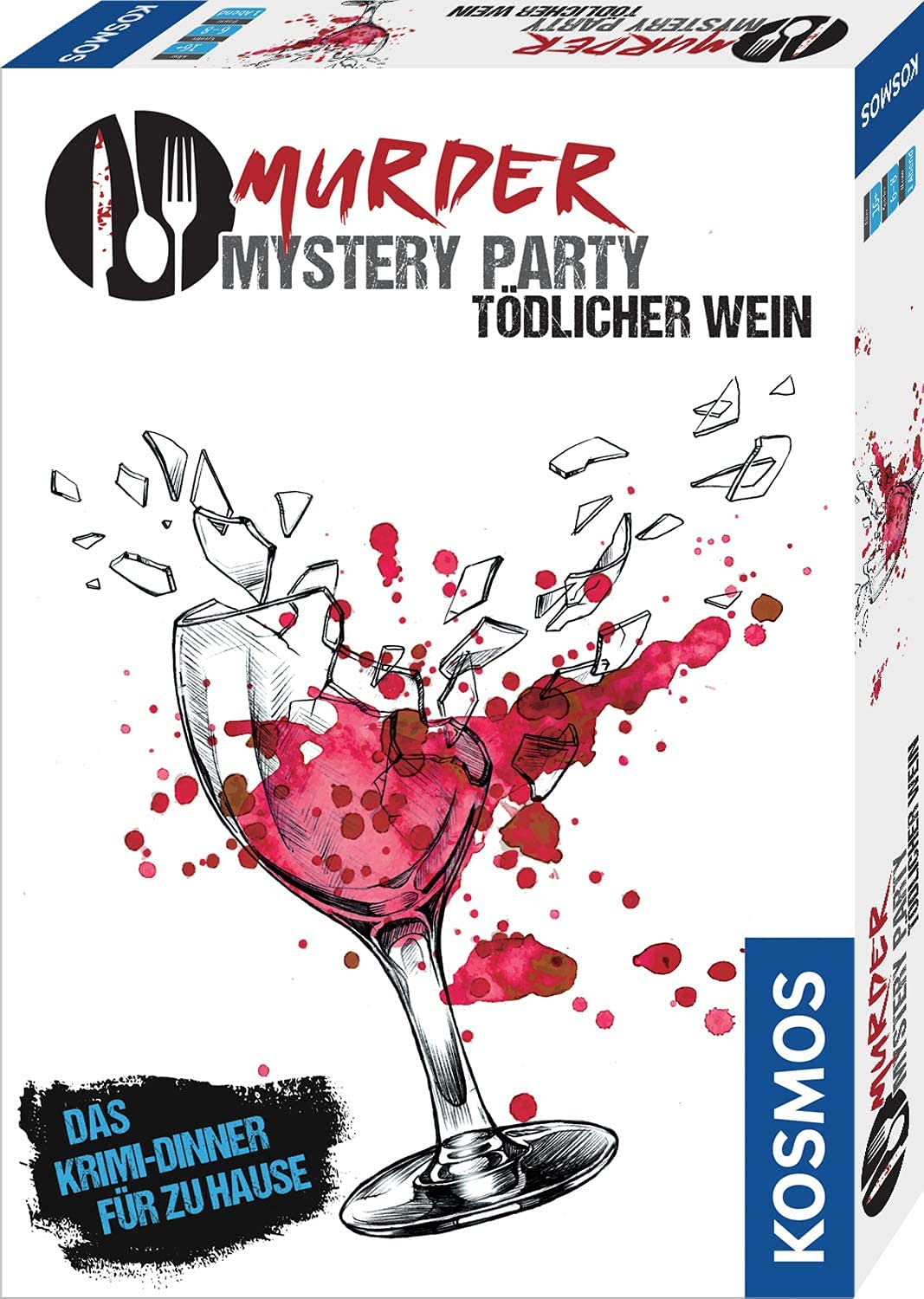 Kosmos Das Krimi Dinner Tödlicher Wein Spannender Mordfall Für 6–8 Personen 695125 Alkohol, Schnaps, Roter, Wein, Wein, Glas