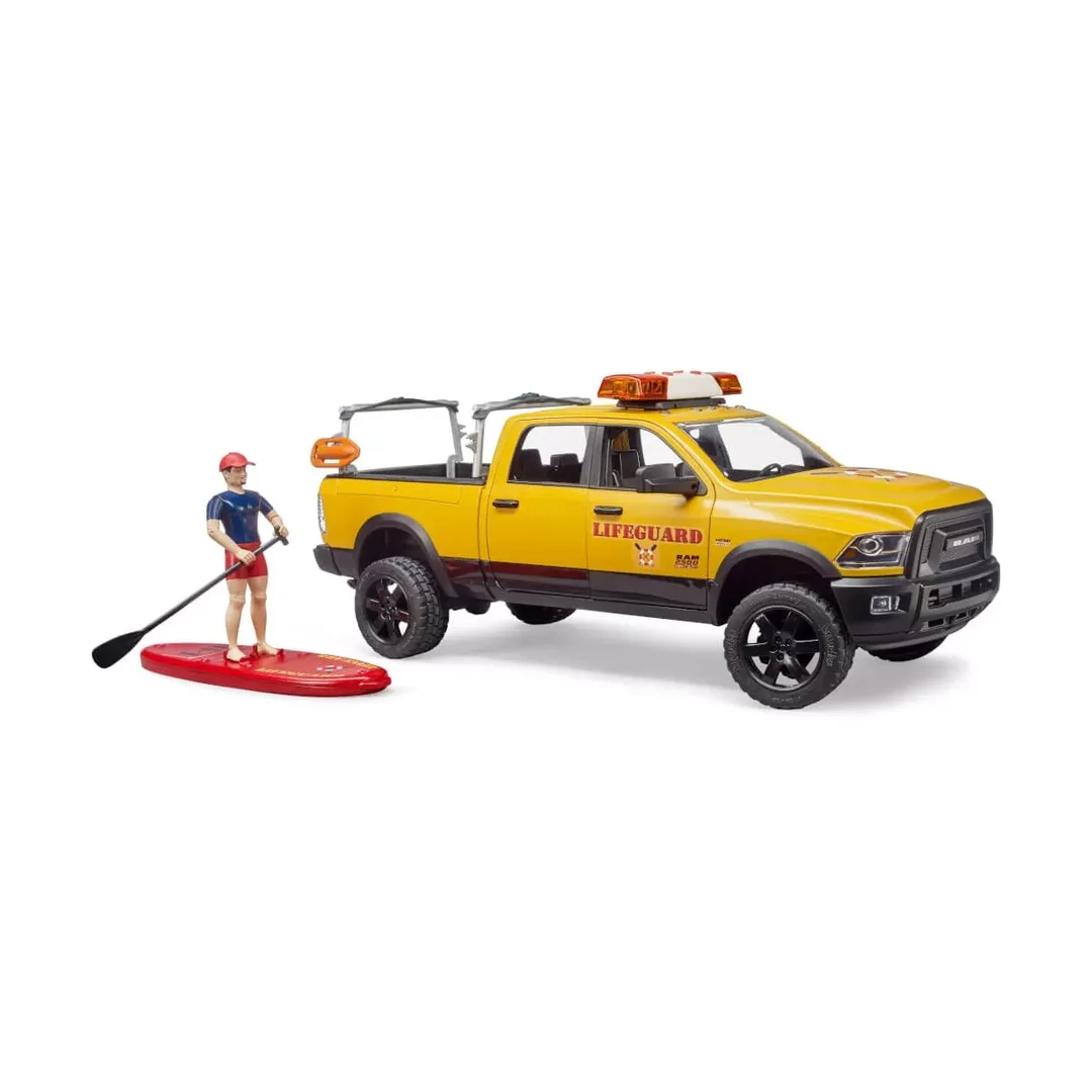 Bruder_02506_Ram_2500_Power_Wagon_Life_Guard_Mit_Figur,_\nStand_Up_Paddle_Und_Light_&_Sound_Modul