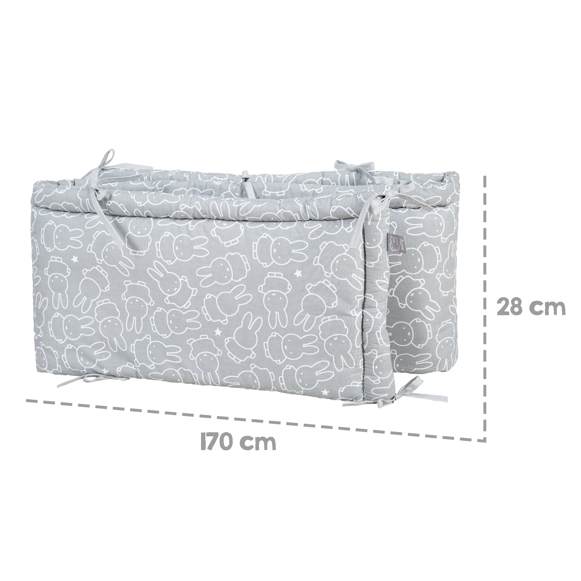 Roba 0292V210 Nestchen gewebt Miffy grau – Bettenzubehör - Produktbild 6