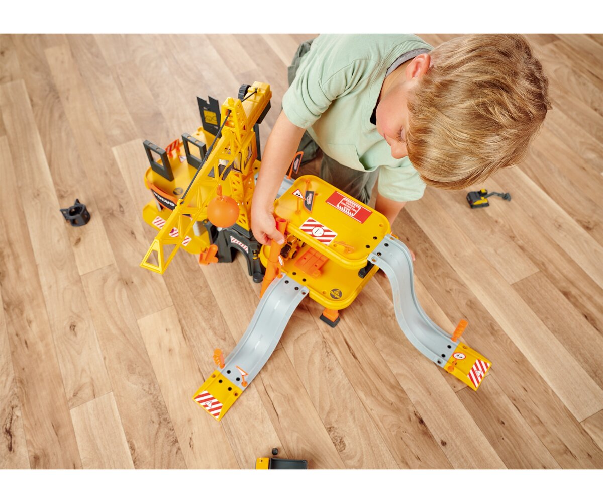 Majorette Creatix Construction Spielset + 5 Volvo Baufahrzeuge (212050032) Innenarchitektur, Junge, Kind, Männlich, Person