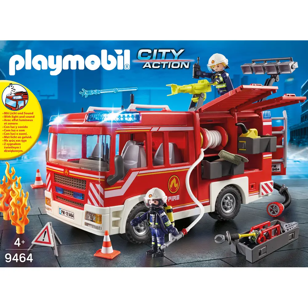 PLAYMOBIL 9464 City Action - Feuerwehr-Rüstfahrzeug mit Licht & Sound