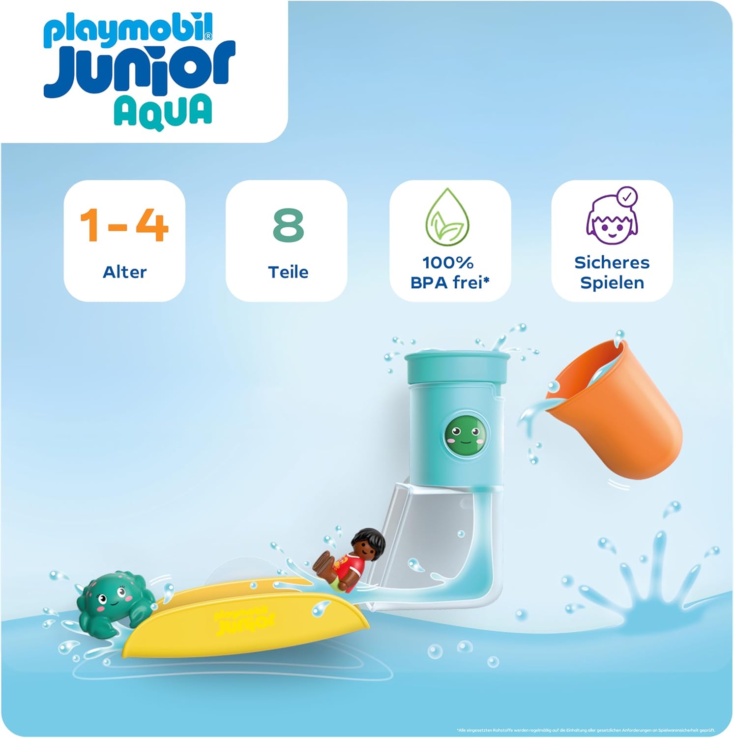 PLAYMOBIL 71775 junior aqua: wasserfalltank mit rutsche PLAYMOBIL 71775 junior aqua: wasserfalltank mit rutsche