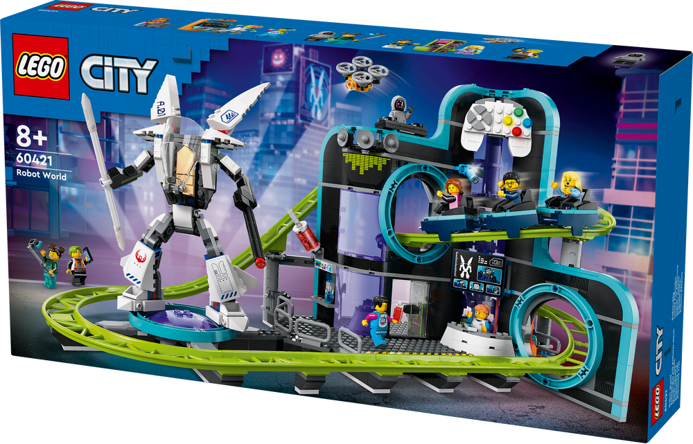 LEGO® City Achterbahn mit Roboter-Mech 60421