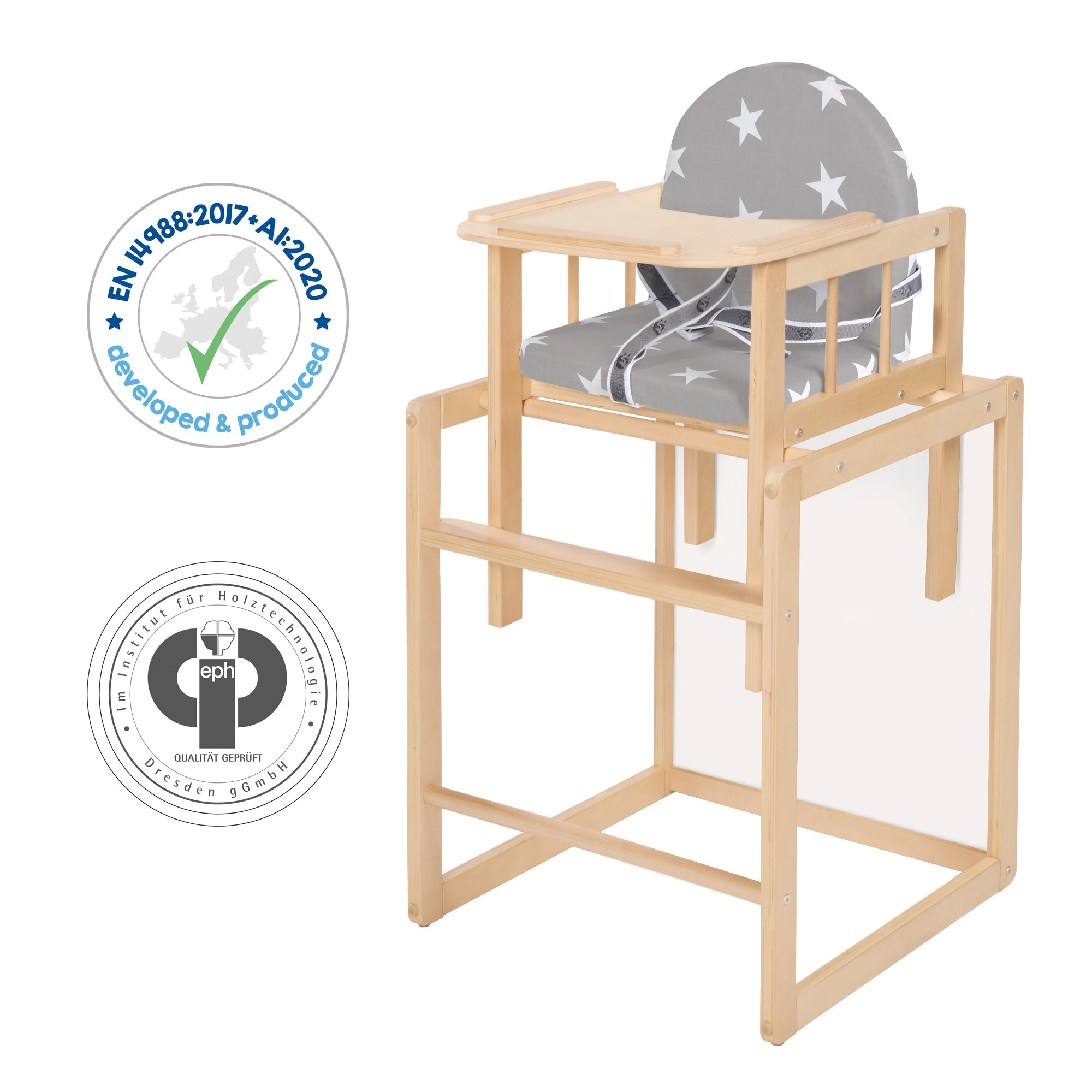 Roba 7512F190 Kombihochstuhl Little Stars natur lackiert - Produktbild 5