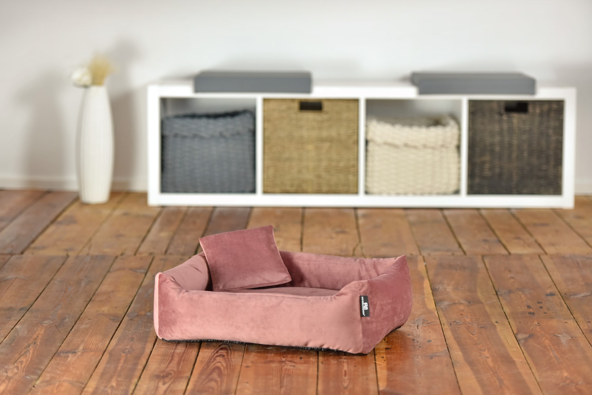 Rohrschneider – RS 22240 – Kuschelsofa Samt rosa Gr.2 – Rose – Haustiermöbel