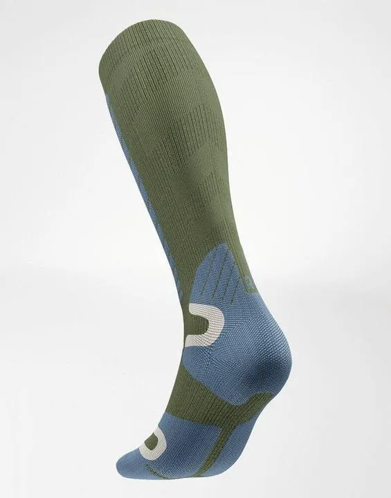 Bauerfeind Sports 70000988 Ski-Socken Damen 39–42 – Kompression Green