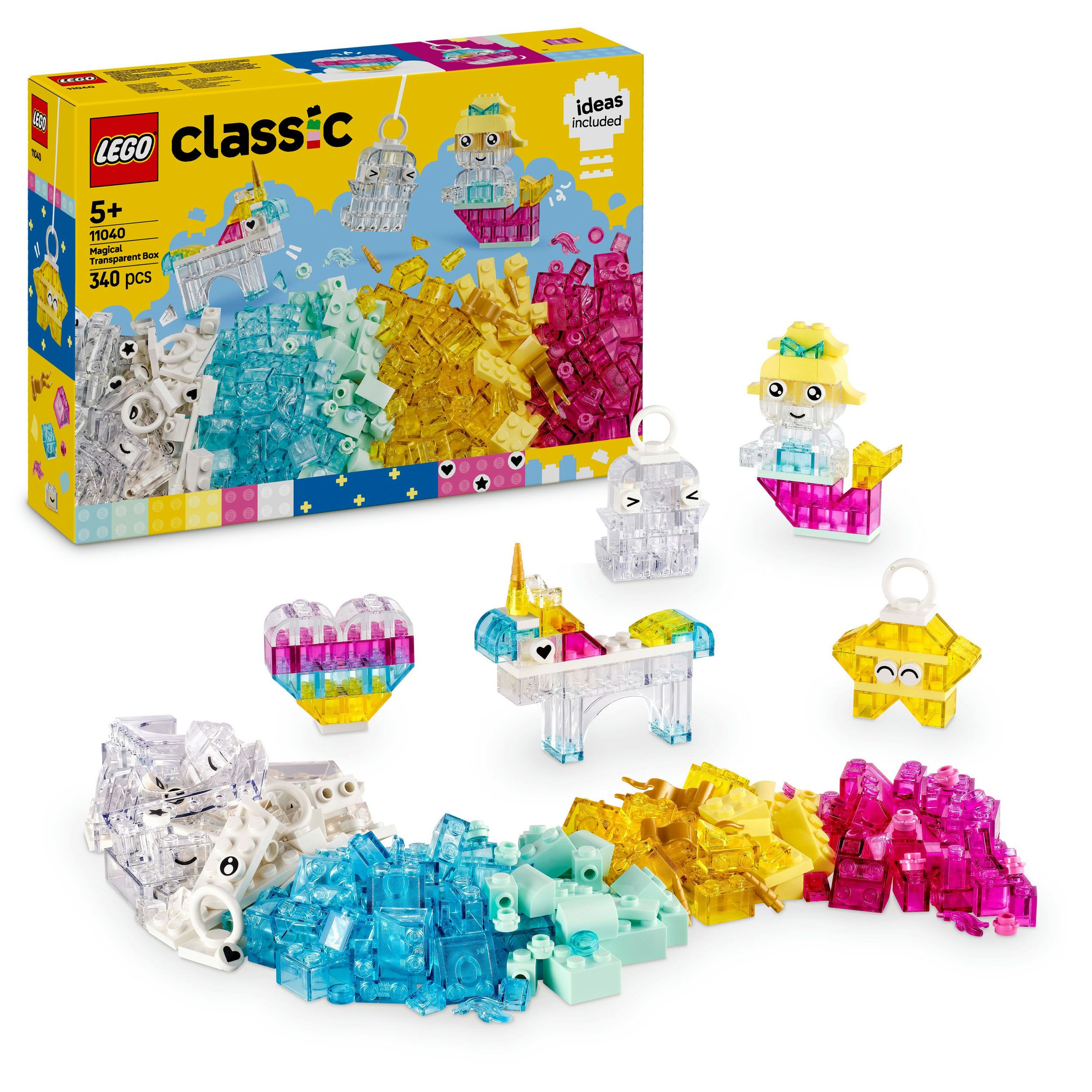 LEGO® Classic 11040 Zauberbox mit durchsichtigen Steinen Kiste, Kiste, Kiste