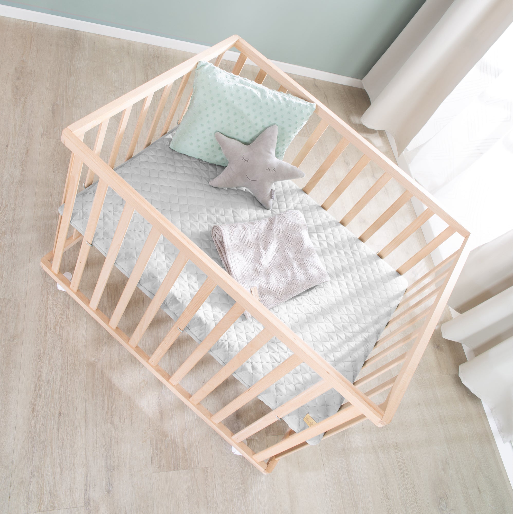 Roba 0241NAV230 Laufgitter 100x75 grau Bio Buche natur - Produktbild 4