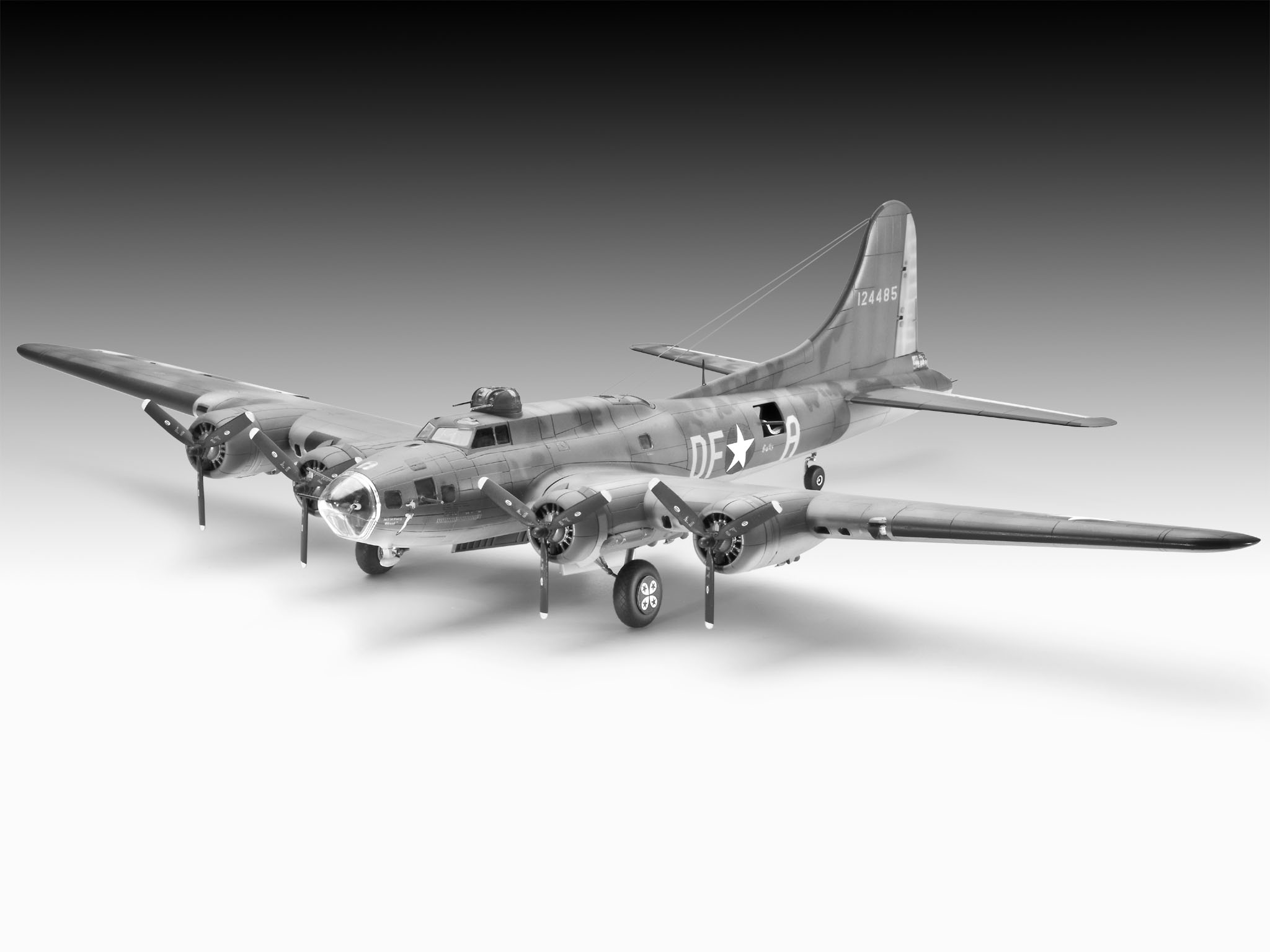 Revell 04279 B-17F "Memphis Belle" Modellbausatz Flugzeug, Bomber, Fahrzeug, Kampfflugzeug