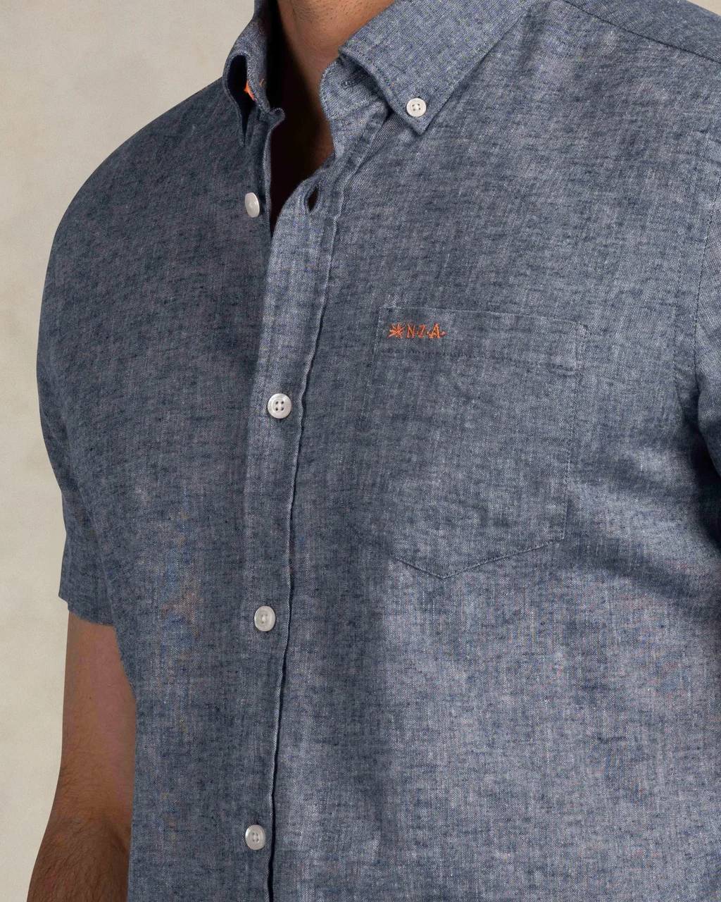 NZA 26CN506SNM Hemd - Kurzarm / Blau - Bild 2
