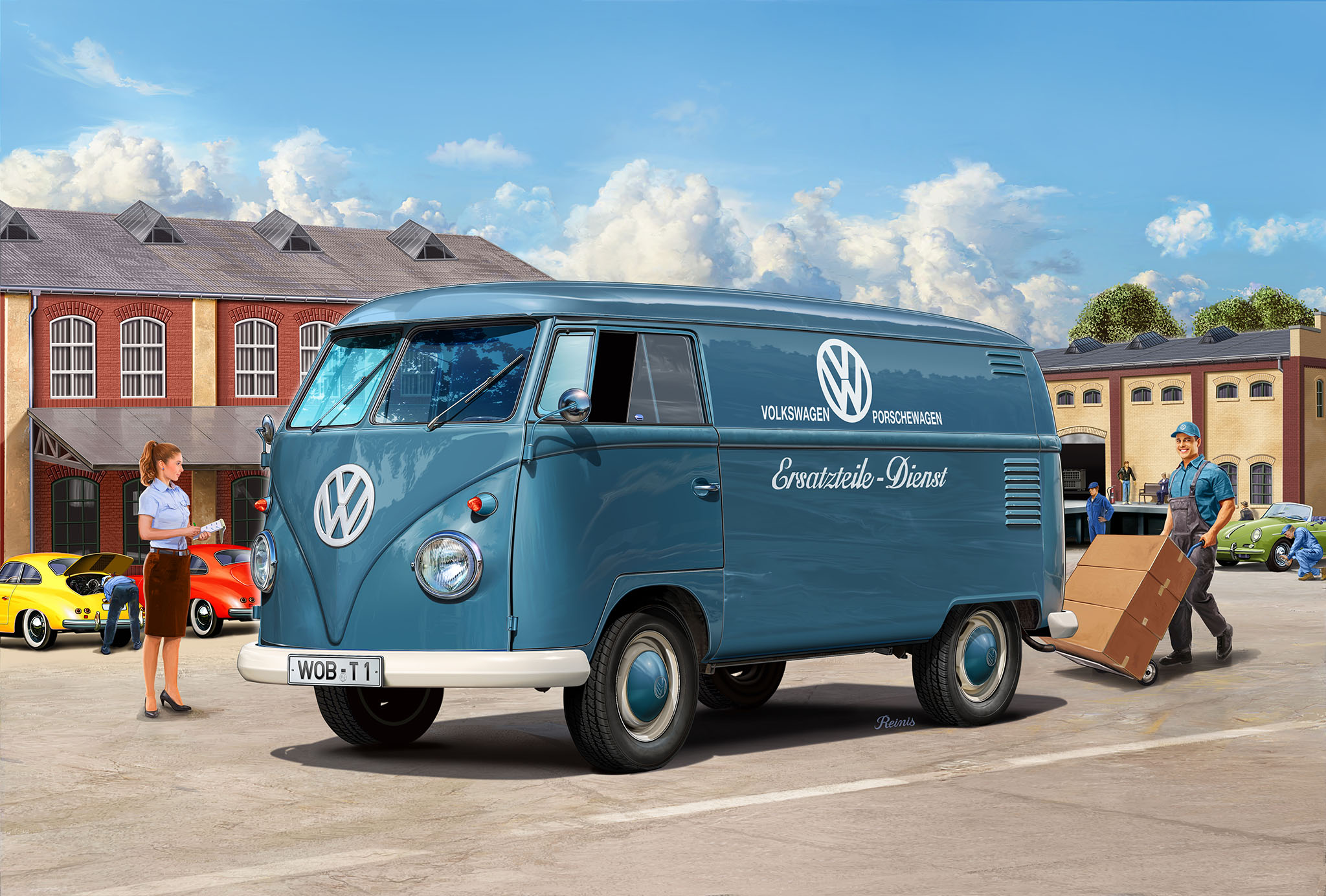 Person, Transport, Transporter, Fahrzeug, Wohnwagen