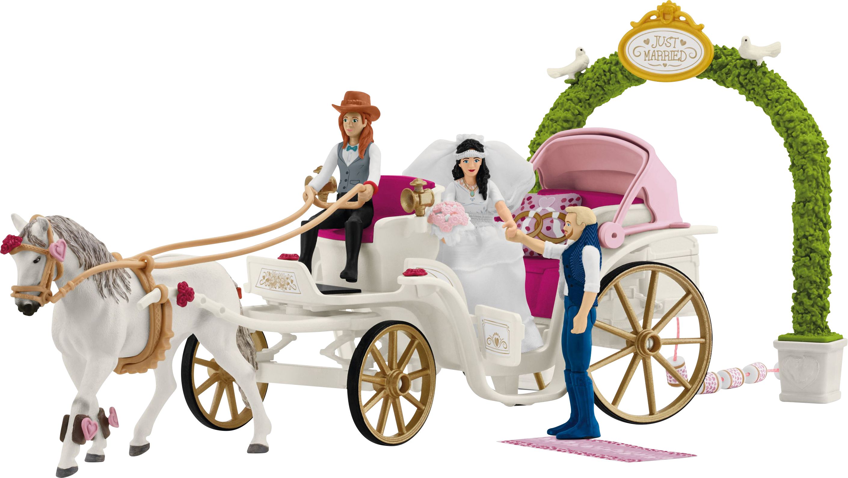 schleich Horse Club 42641 Hochzeitskutsche Erwachsener, Weiblich, Person, Frau, Kombi