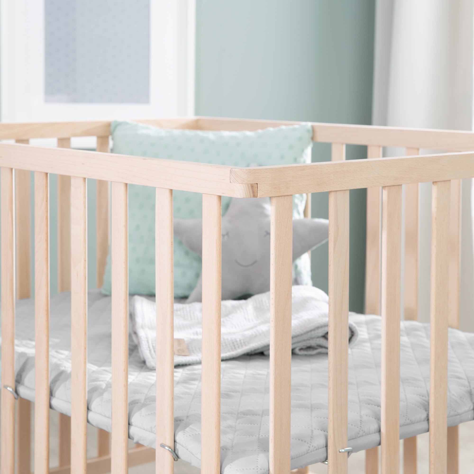 Roba 0241NAV230 Laufgitter 100x75 grau Bio Buche natur - Produktbild 8