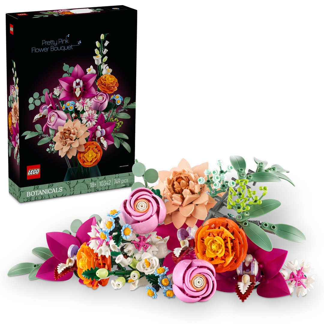LEGO® Botanicals 10342 Schöner Rosafarbener Blumenstrauß