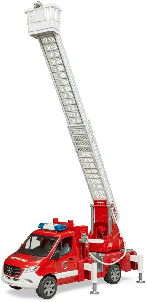 Bruder_02673_Mb_Sprinter_Feuerwehr_Mit_Drehleiter,_Pumpe_Und_\nLight_+_Sound_Modul, Transport, Fahrzeug, Rad, LKW, Feuerwehrauto
